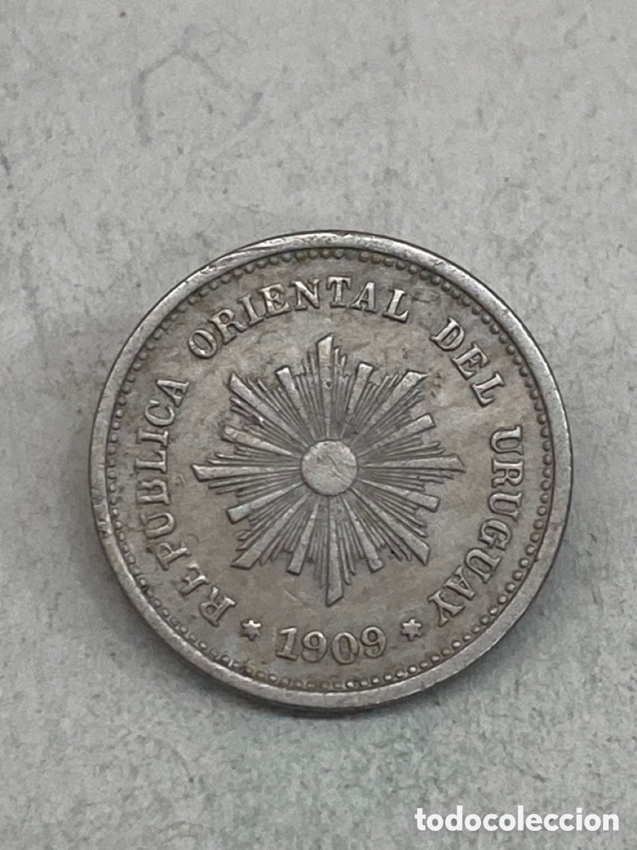 Monedas antiguas de Am&eacute;rica: Moneda 1 Cent&eacute;simo 1909 Uruguay M11 - Foto 2