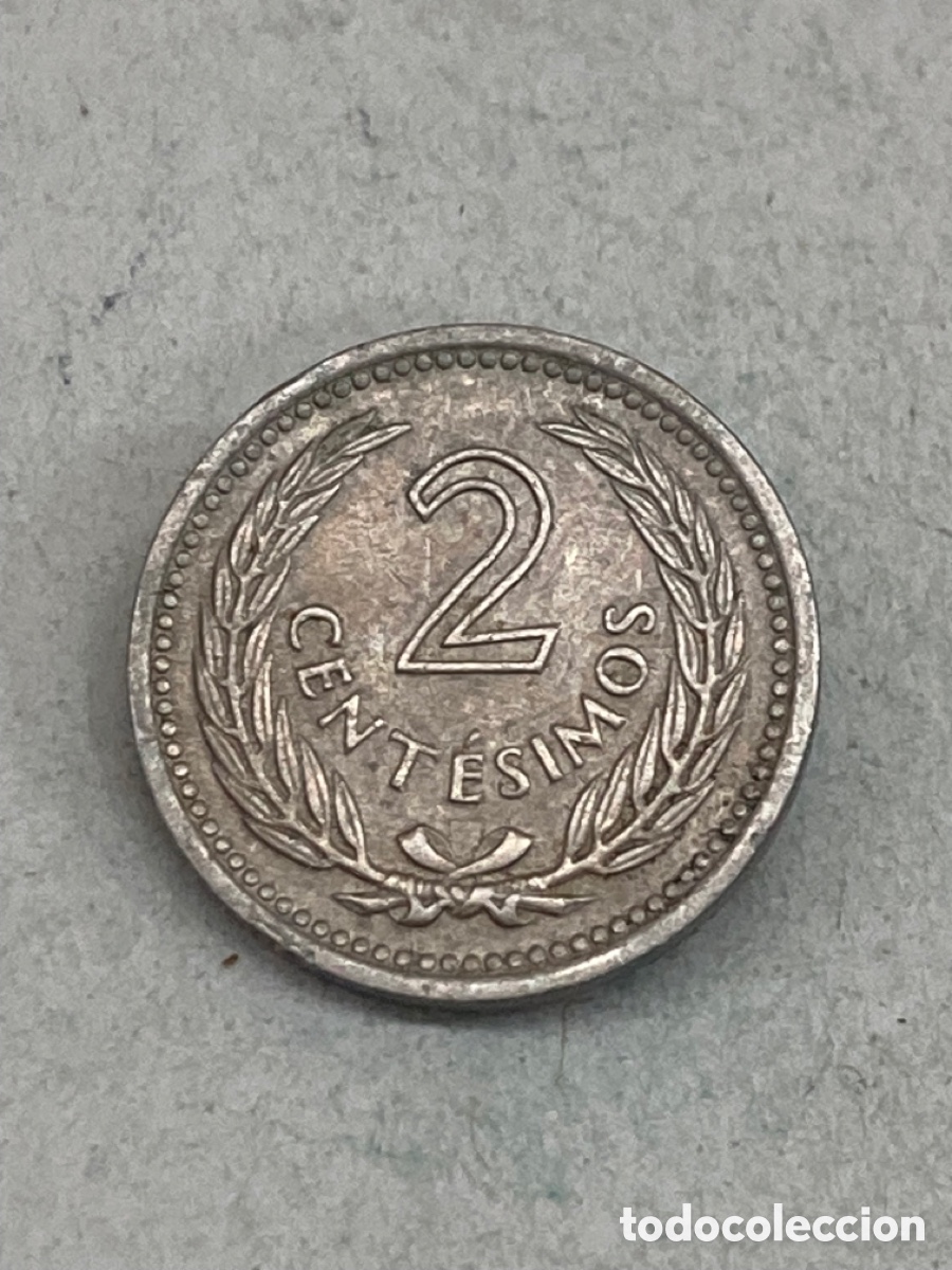 Monedas antiguas de Am&eacute;rica: Moneda 2 Cent&eacute;simas 1953 Uruguay M12 - Foto 2