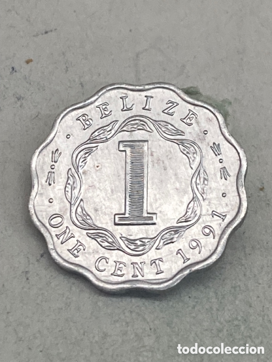 Monedas antiguas de Am&eacute;rica: Moneda 1 Cent 1991 Belice X - Foto 1