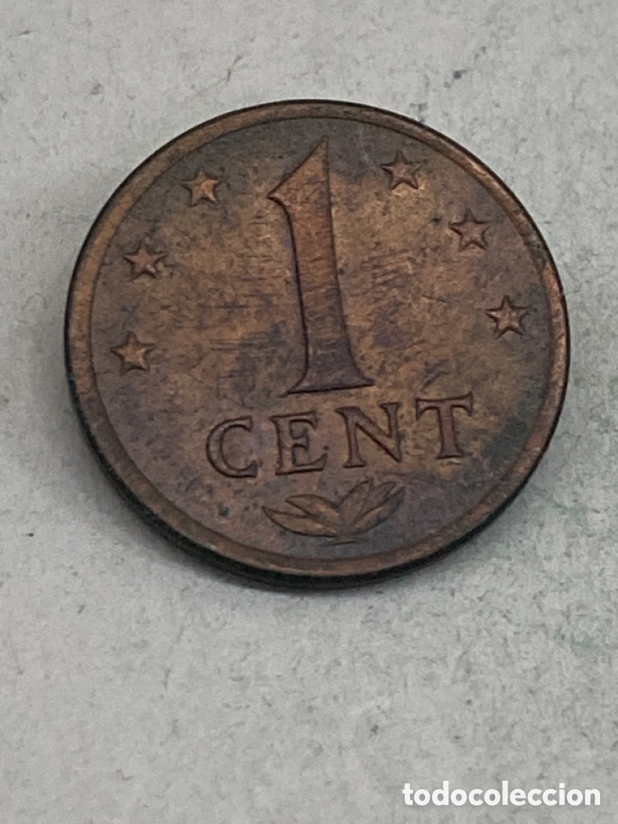 Monedas antiguas de Am&eacute;rica: Moneda 1 Cent 1976 Nederland X5 - Foto 1