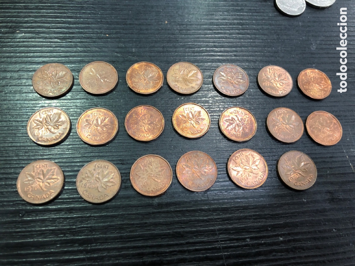 Monedas antiguas de Am&eacute;rica: Lote monedas 1 centimo de Canada (L80) - Foto 4