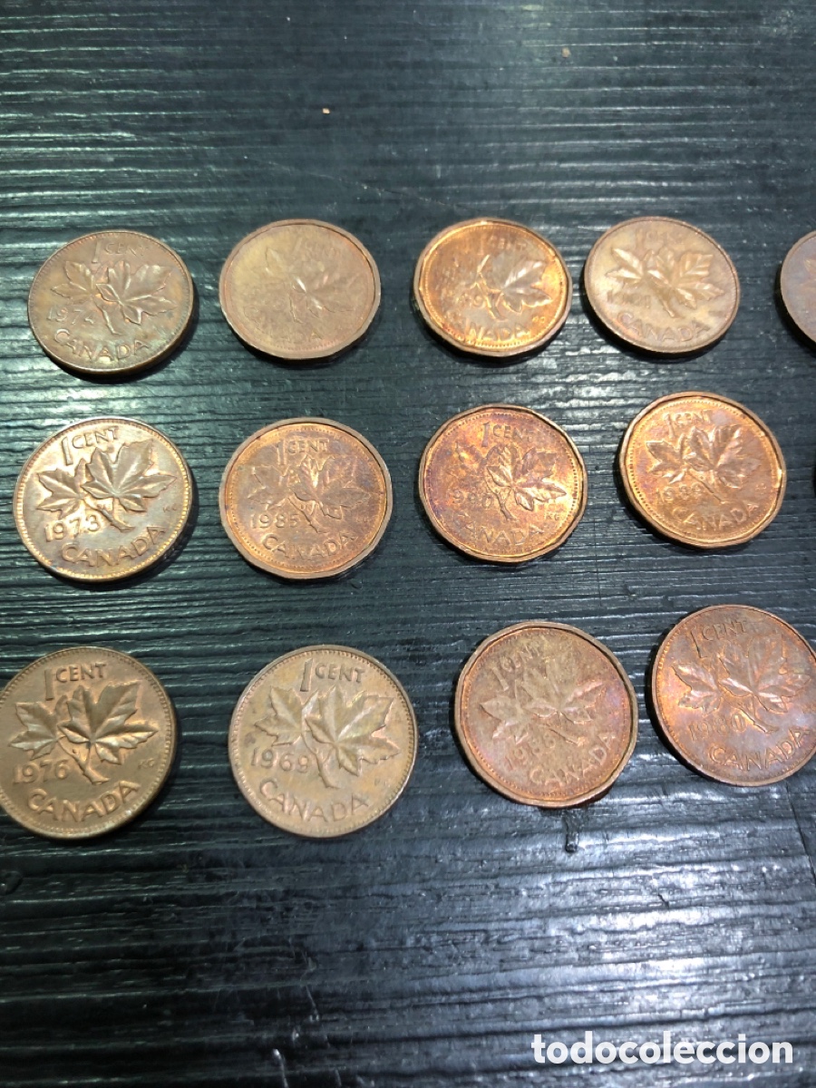 Monedas antiguas de Am&eacute;rica: Lote monedas 1 centimo de Canada (L80) - Foto 5