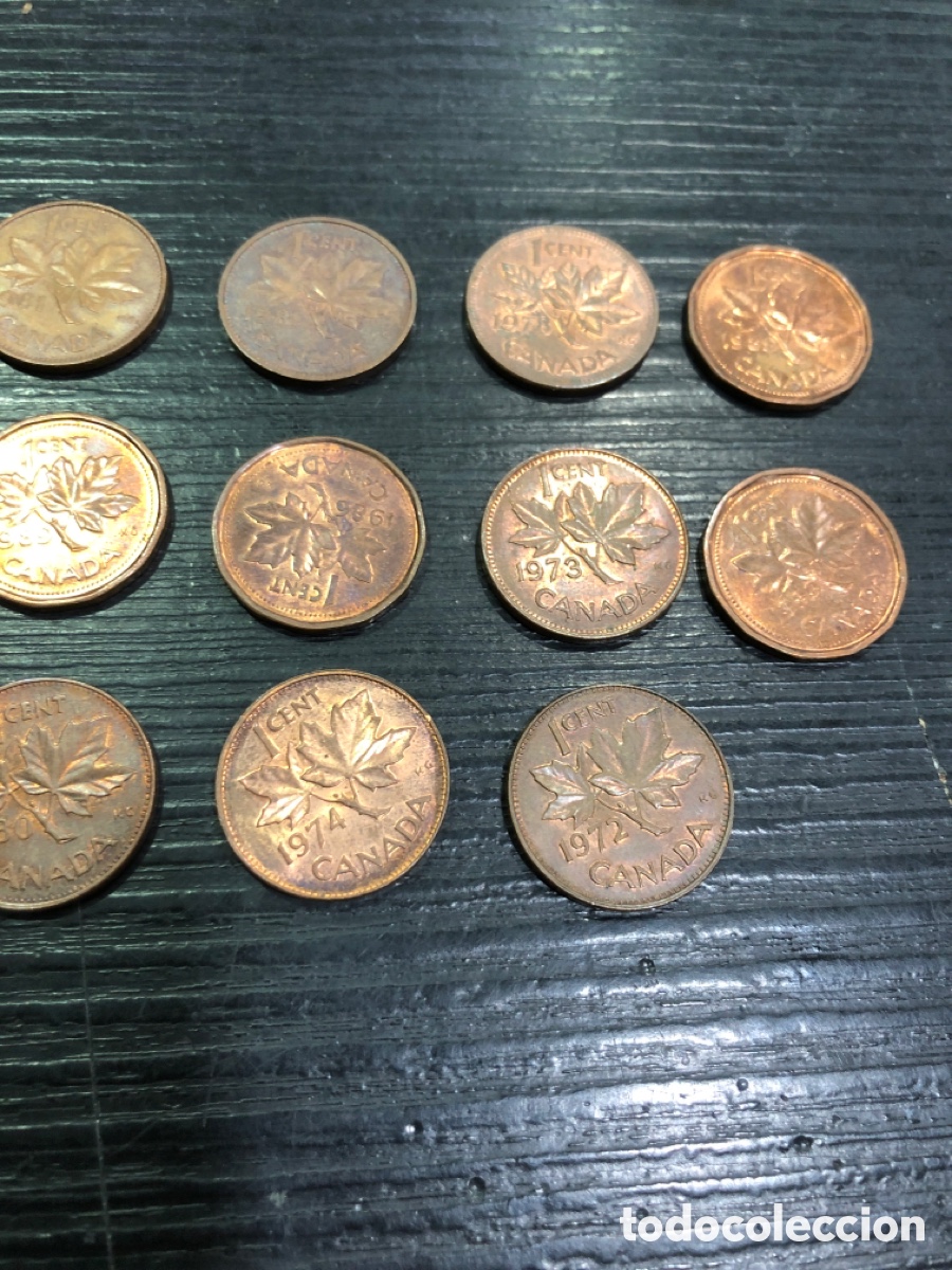 Monedas antiguas de Am&eacute;rica: Lote monedas 1 centimo de Canada (L80) - Foto 6