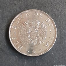 Monedas antiguas de América: 9082 - BOLIVIA 1 BOLIVIANO 1997 KM 205 UNC