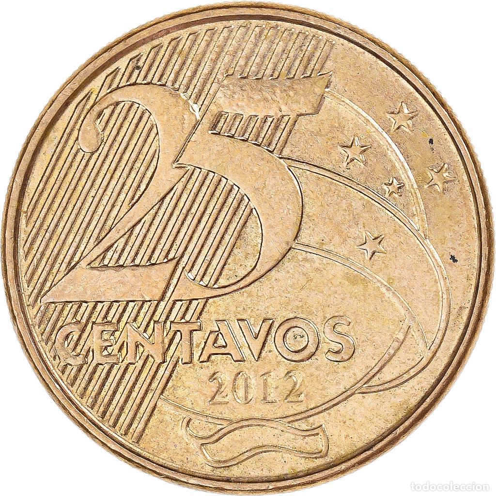 Monedas antiguas de Am&eacute;rica: [#1335183] Moneda, Brasil, 25 Centavos, 2012 - Foto 2