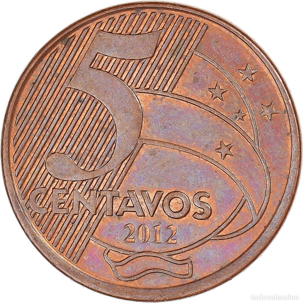Monedas antiguas de Am&eacute;rica: [#1335188] Moneda, Brasil, 5 Centavos, 2012 - Foto 2