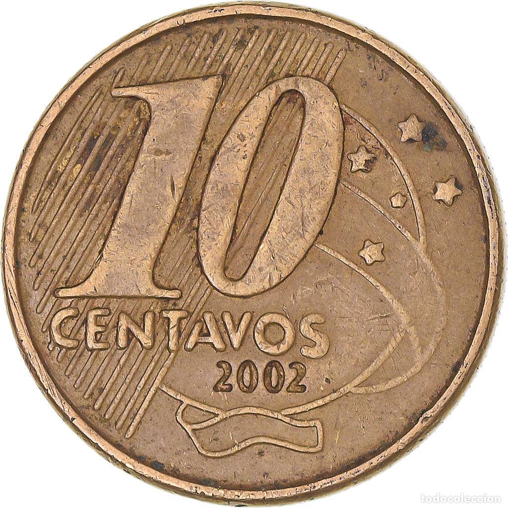 Monedas antiguas de Am&eacute;rica: [#1335359] Moneda, Brasil, 10 Centavos, 2002 - Foto 2