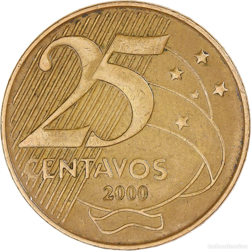 Monedas antiguas de Am&eacute;rica: [#1335191] Moneda, Brasil, 25 Centavos, 2000 - Foto 2