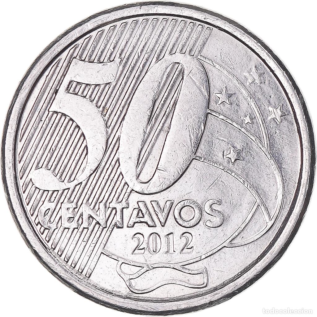 Monedas antiguas de Am&eacute;rica: [#1335432] Moneda, Brasil, 50 Centavos, 2012 - Foto 2