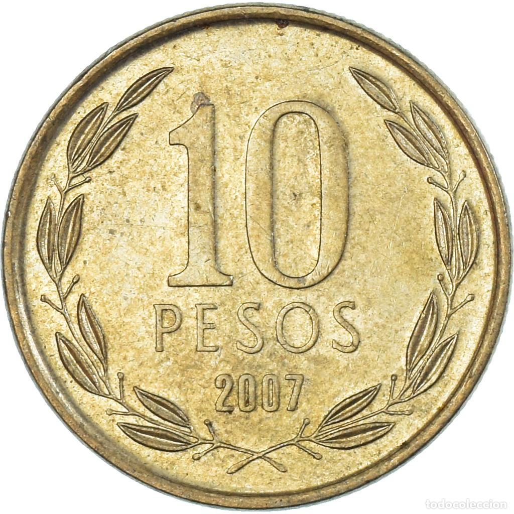 Monedas antiguas de Am&eacute;rica: [#1337657] Moneda, Chile, 10 Pesos, 2007 - Foto 2