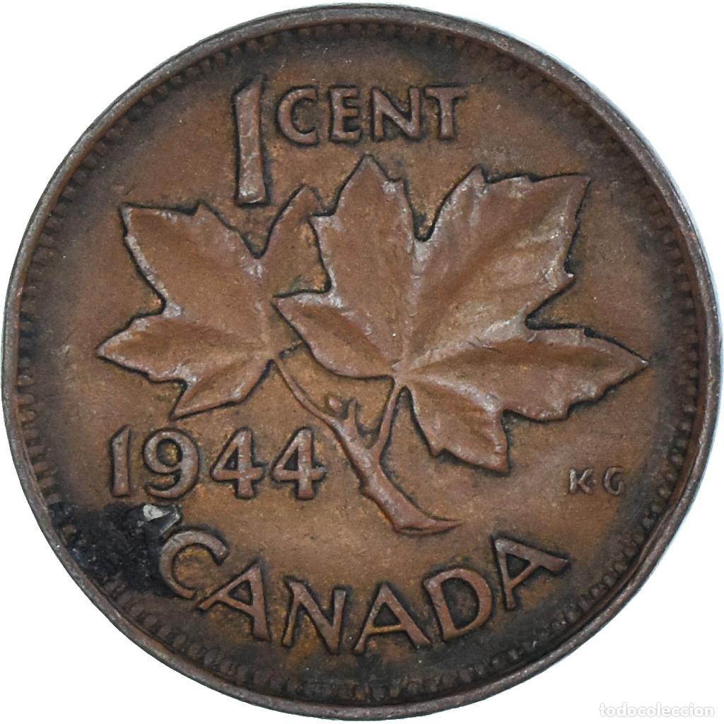 Monedas antiguas de Am&eacute;rica: [#1338201] Moneda, Canad&aacute;, Cent, 1944 - Foto 2