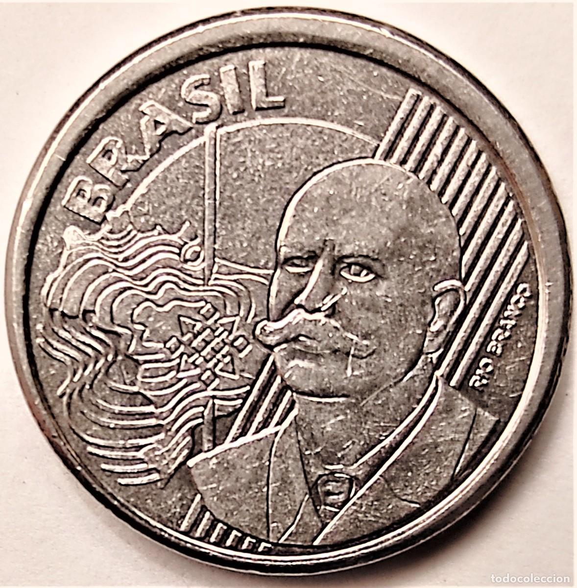 Monete antiche di America: BRASIL (1994-) - 50 CENTAVOS 2009 - REAL - A - 6,80 GR. ACERO INOXIDABLE - DIAMETRO 23 mm - KM#651a