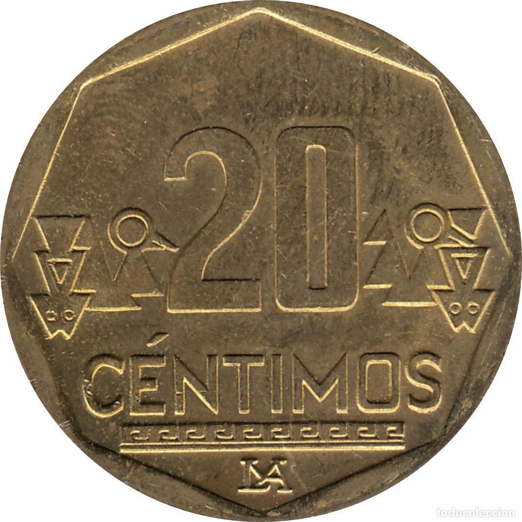 Monedas antiguas de Am&eacute;rica: PER&Uacute; 20 C&eacute;ntimos 2013 KM#306.4 - Foto 2