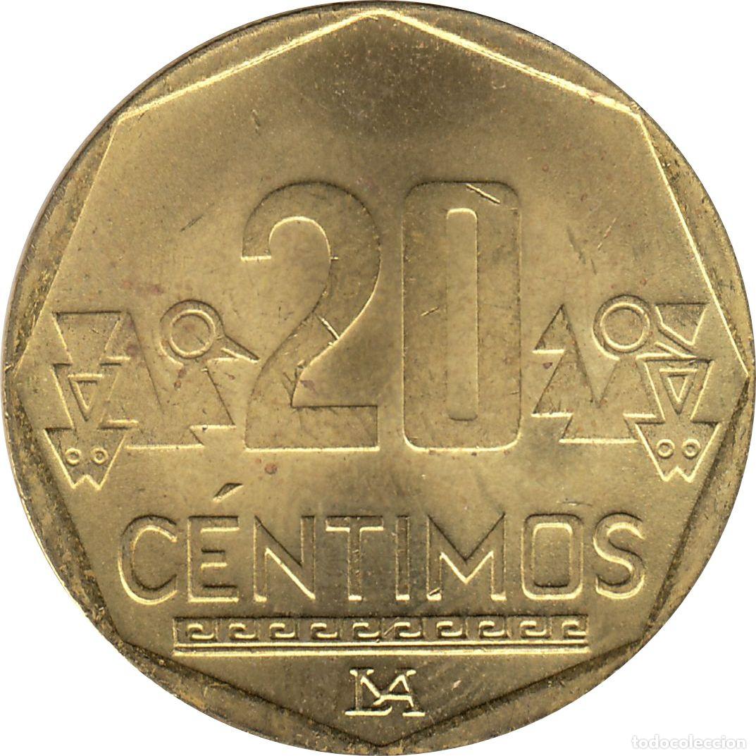 Monedas antiguas de Am&eacute;rica: PER&Uacute; 20 C&eacute;ntimos 2021 KM#306.4 - Foto 2