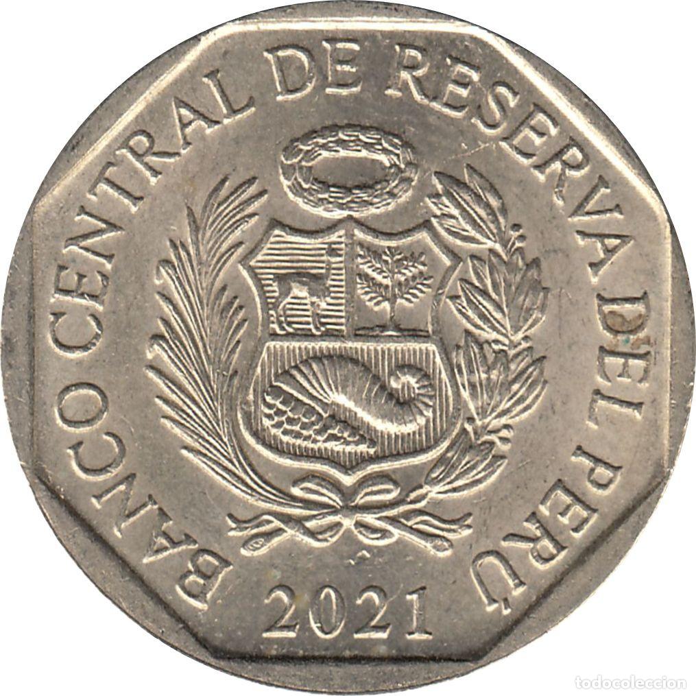 Monedas antiguas de Am&eacute;rica: PER&Uacute; 50 C&eacute;ntimos 2021 KM#307.4 - Foto 1