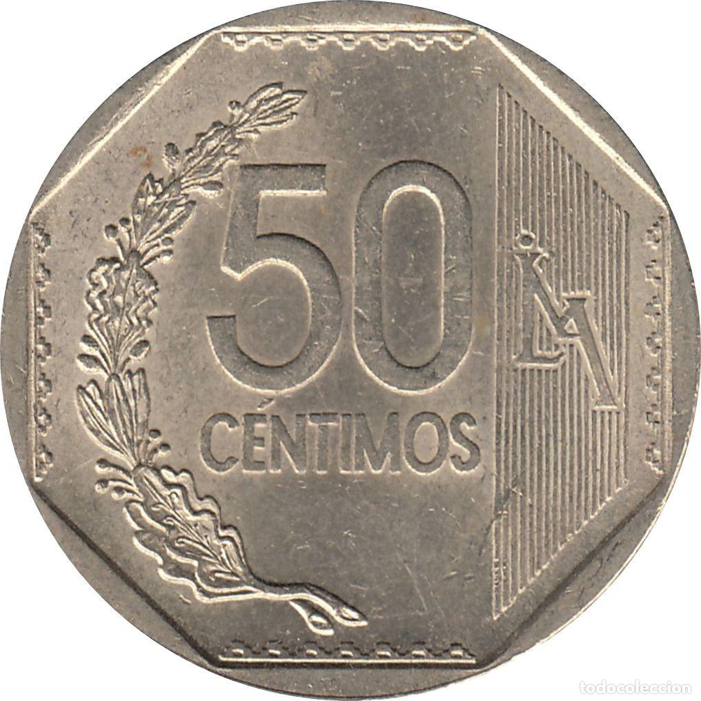 Monedas antiguas de Am&eacute;rica: PER&Uacute; 50 C&eacute;ntimos 2021 KM#307.4 - Foto 2