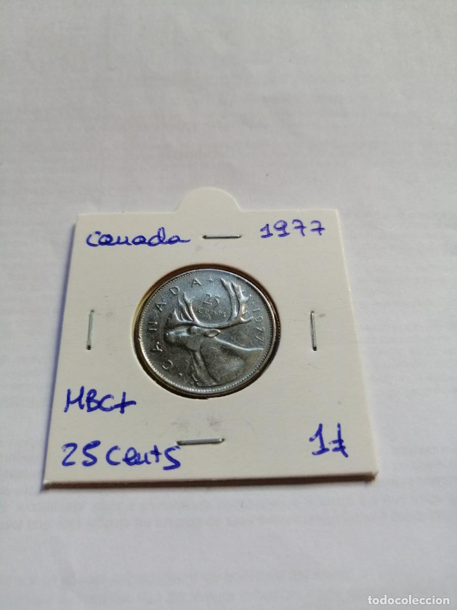 Monedas antiguas de Am&eacute;rica: Canada 25 Cents 1977 - Foto 1