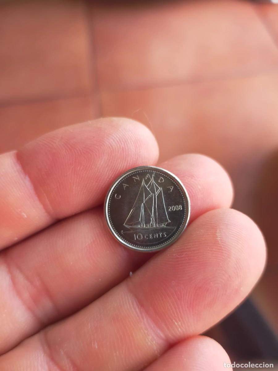 Monedas antiguas de Am&eacute;rica: MONEDA DE 10 CENTS CENTAVOS 2008 CANADA SIN CIRCULAR - Foto 2