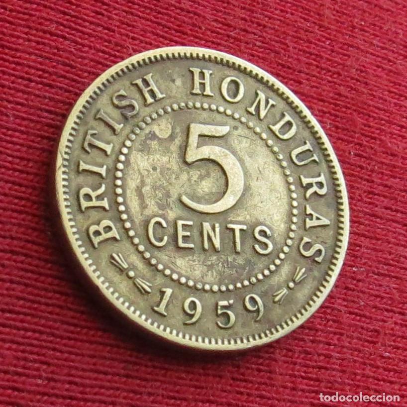 Monnaies anciennes d'Am&eacute;rique: Honduras Britanica 5 cents 1959 british belice