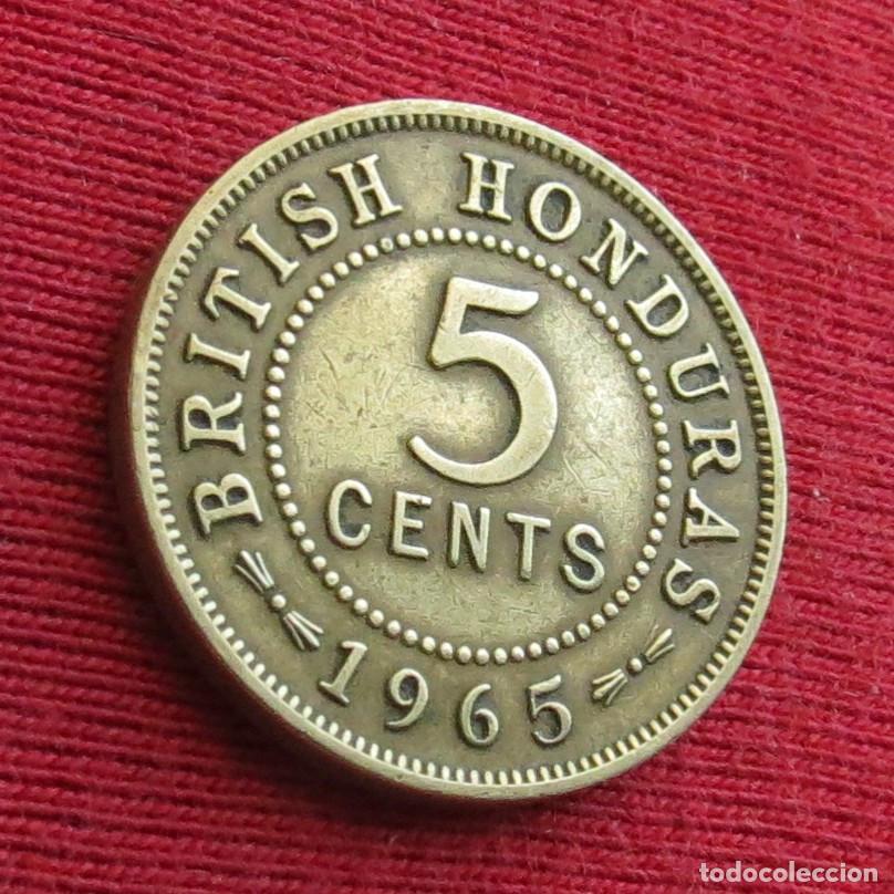 Monnaies anciennes d'Am&eacute;rique: Honduras Britanica 5 cents 1965 british belice