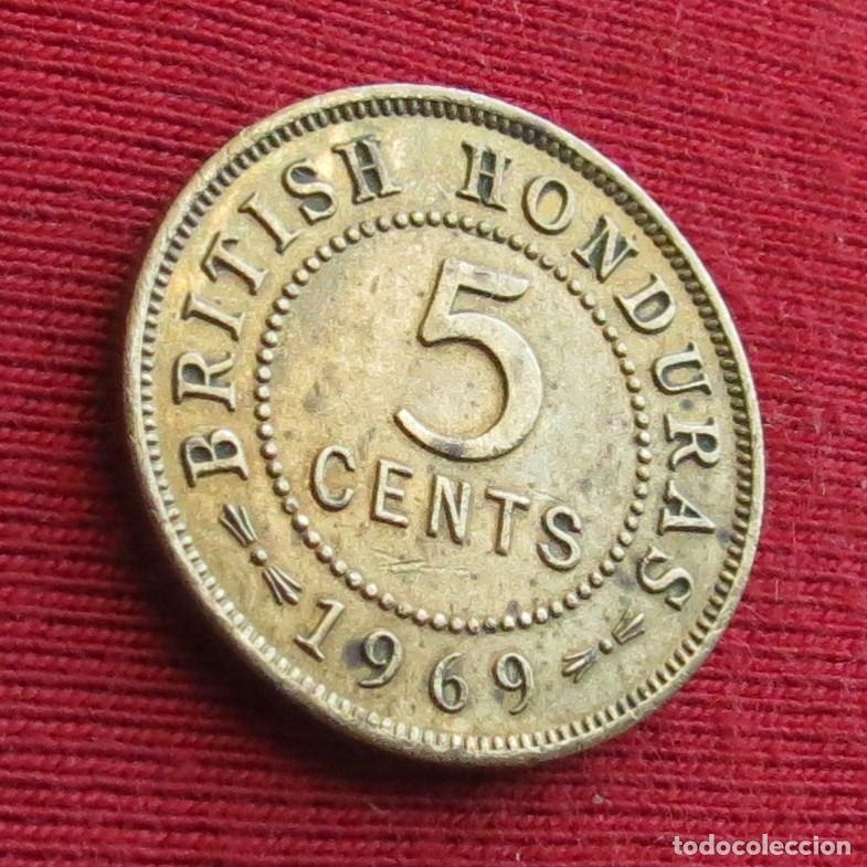 Monnaies anciennes d'Am&eacute;rique: Honduras Britanica 5 cents 1969 british belice