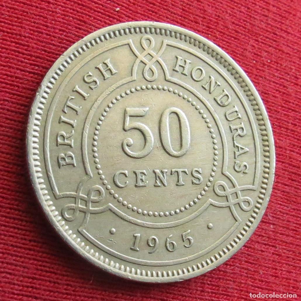 Monnaies anciennes d'Am&eacute;rique: Honduras Britanica 50 cents 1965 british belice
