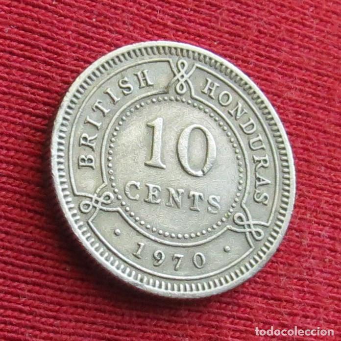 Monnaies anciennes d'Am&eacute;rique: Honduras Britanica 10 cents 1970 british belice