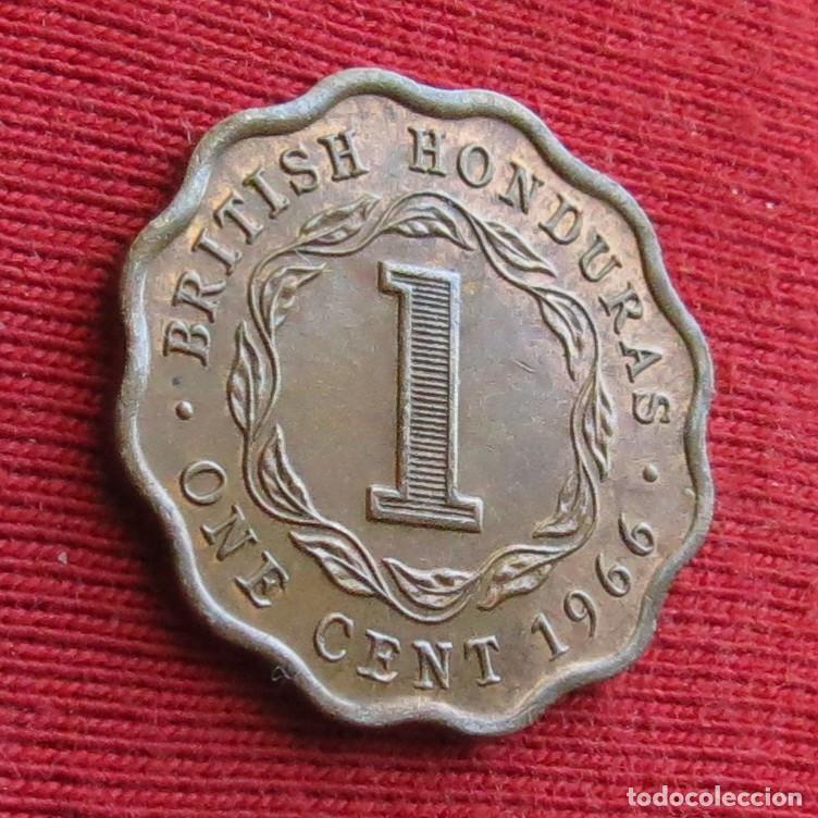 Monnaies anciennes d'Am&eacute;rique: Honduras Britanica 1 cent 1966 british belice