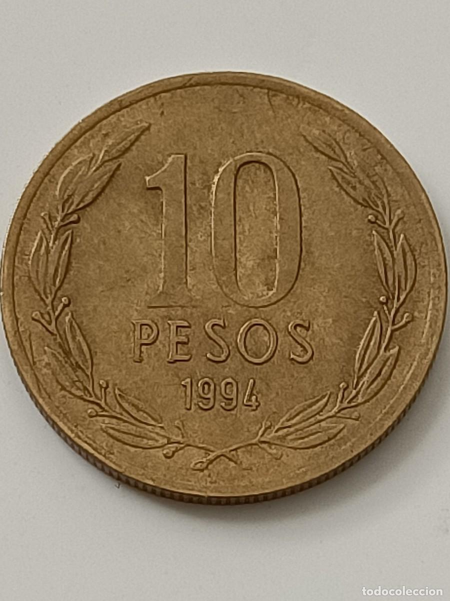 Monedas antiguas de Am&eacute;rica: Moneda Chile. 10 pesos de 1994 - Foto 1