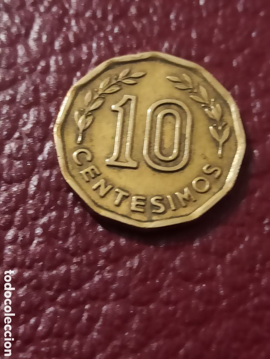Monedas antiguas de Am&eacute;rica: Moneda 10 c&eacute;ntimos Uruguay 1976 - Foto 2