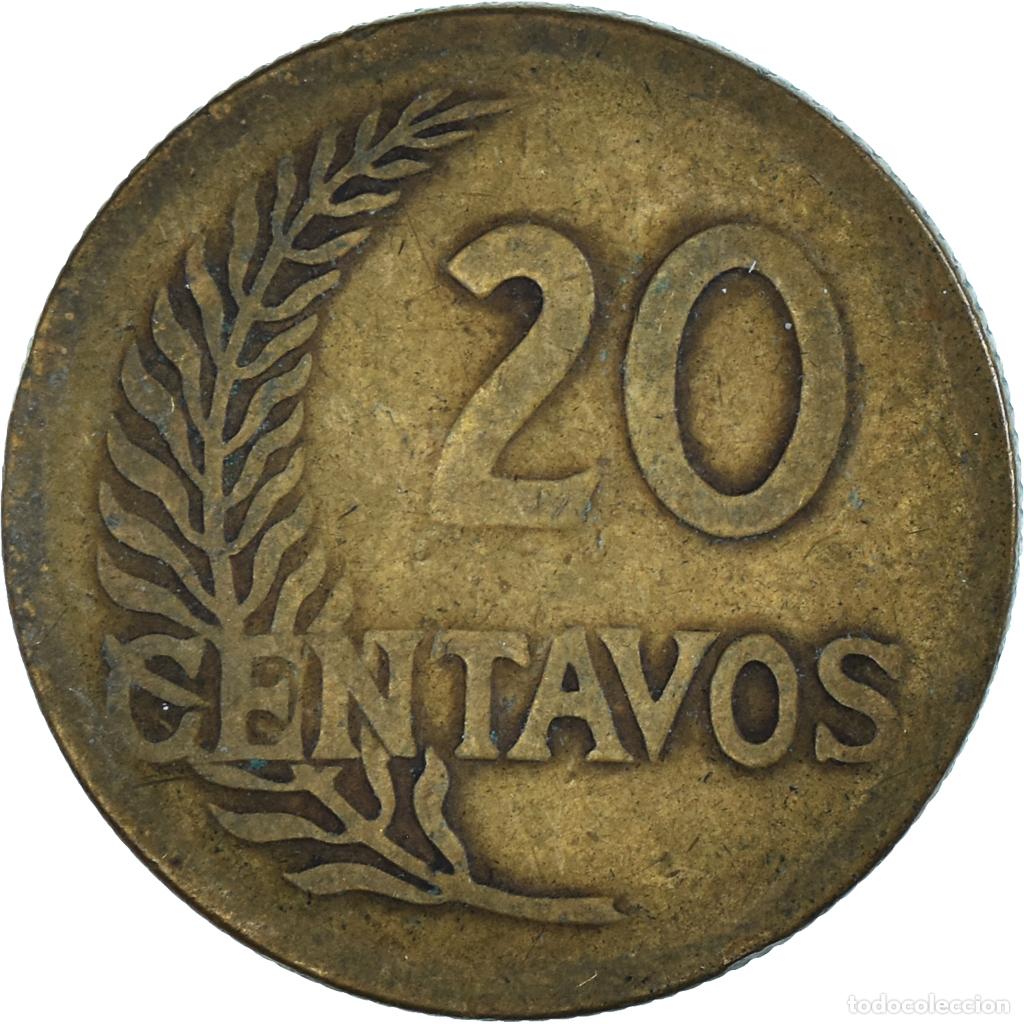 Monedas antiguas de Am&eacute;rica: [#1337253] Moneda, Per&uacute;, 20 Centavos, 1944 - Foto 2