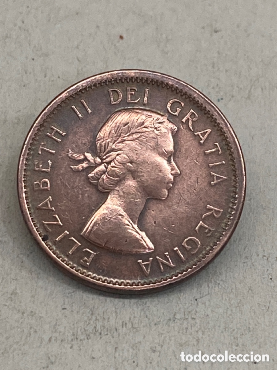 Monedas antiguas de Am&eacute;rica: Moneda 1 Cent 1964 Canada M9 - Foto 2
