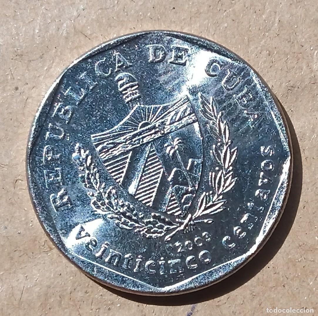Monedas antiguas de Am&eacute;rica: CUBA - 25 CENTAVOS 2003 MBC - Foto 1