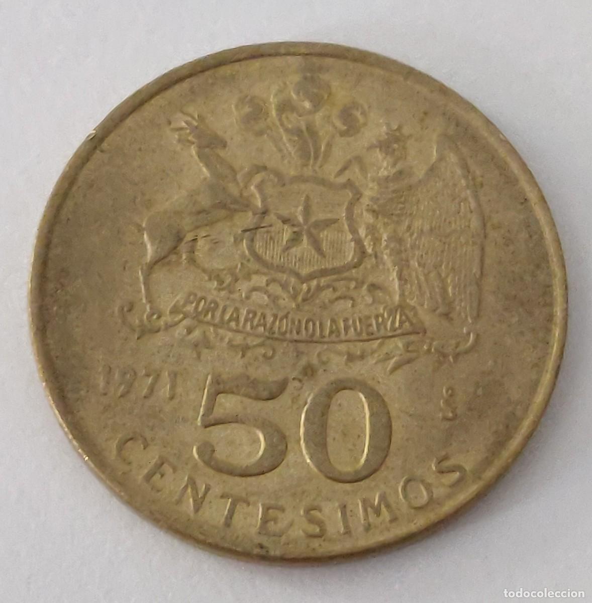 Monedas antiguas de Am&eacute;rica: Moneda de Chile - Foto 1