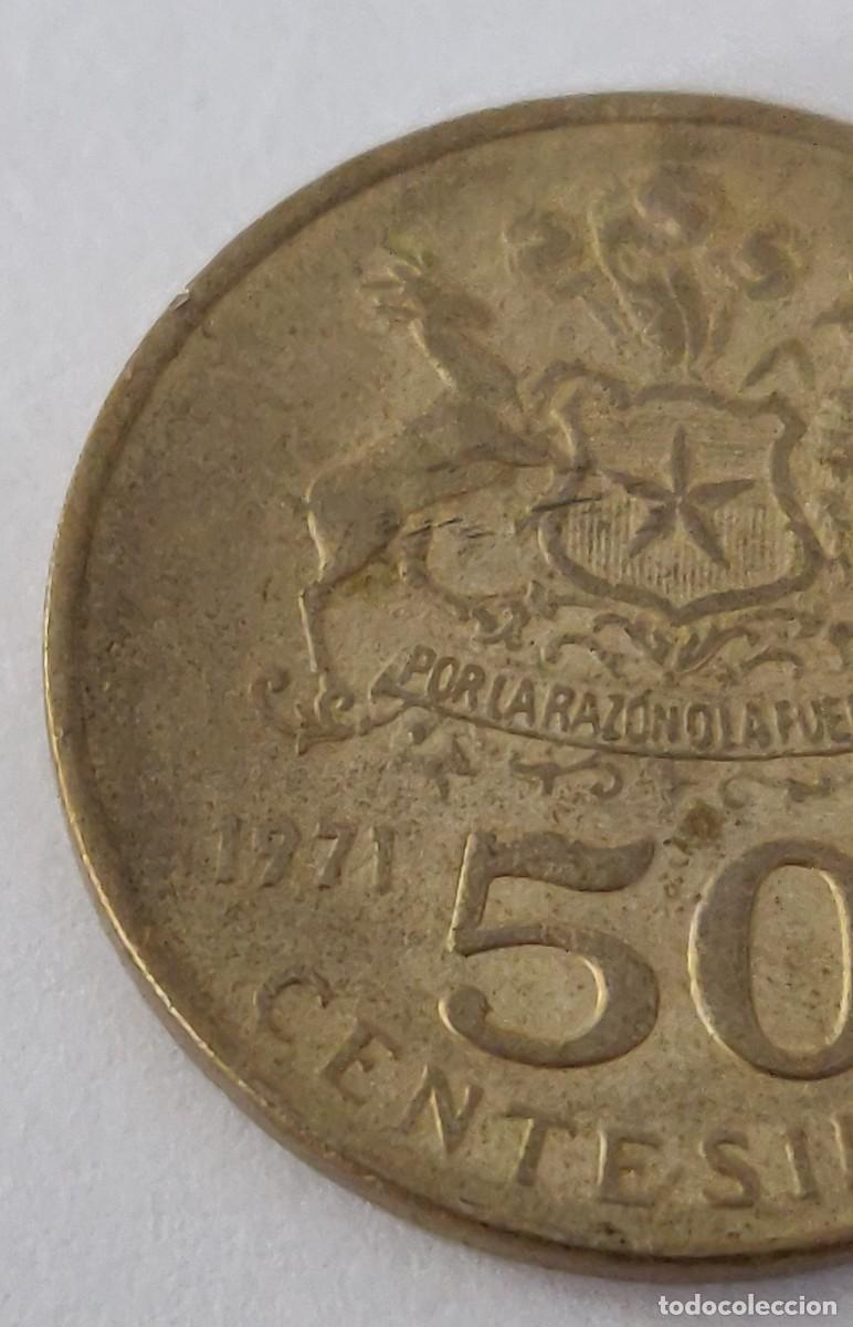Monedas antiguas de Am&eacute;rica: Moneda de Chile - Foto 2