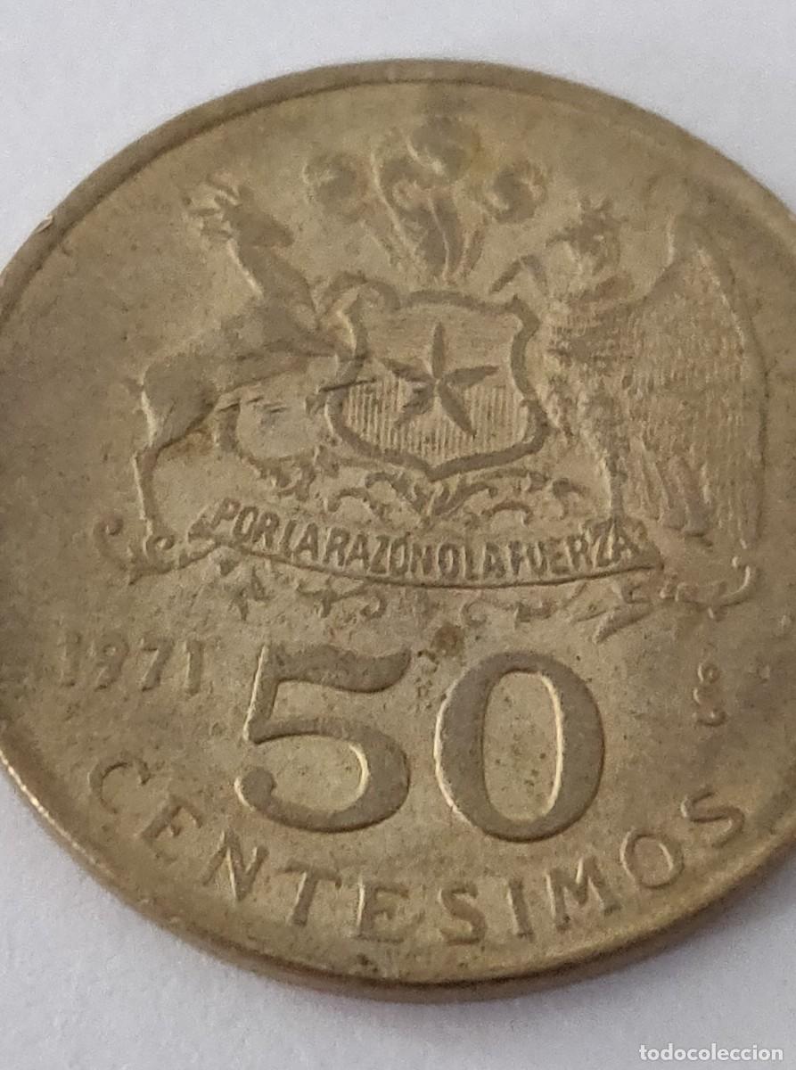 Monedas antiguas de Am&eacute;rica: Moneda de Chile - Foto 3