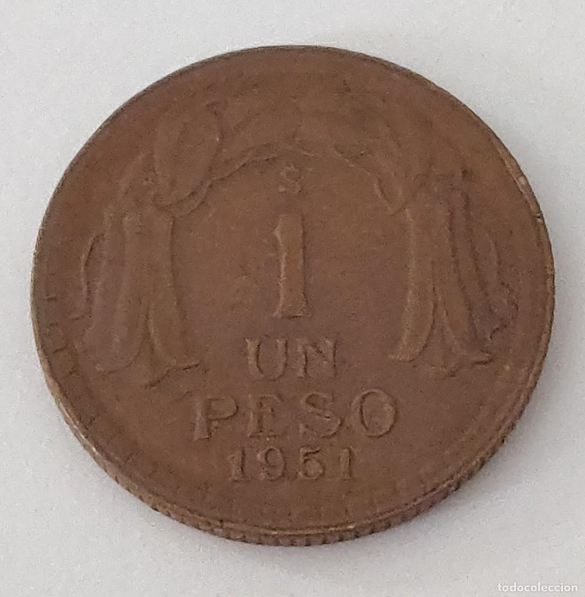 Monedas antiguas de Am&eacute;rica: Moneda de Chile - Foto 1