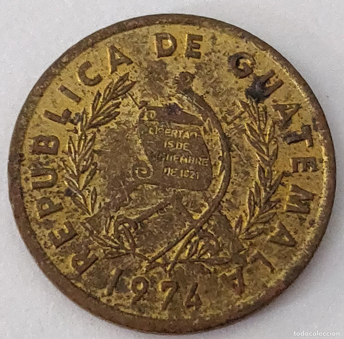 Monedas antiguas de Am&eacute;rica: Moneda De guatemala - Foto 1