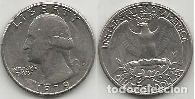 Old Coins of America: E.E.U.U. 1979 - CECA D - QUARTER DOLLAR - KM A164a - CIRCULADA (DENVER)