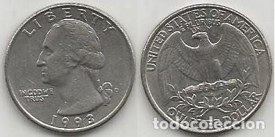 Old Coins of America: E.E.U.U. 1993 - CECA D - QUARTER DOLLAR - KM A164a - CIRCULADA (DENVER)
