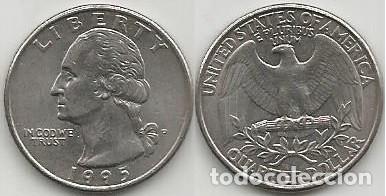 Old Coins of America: E.E.U.U. 1995 - CECA P - QUARTER DOLLAR - KM A164a - CIRCULADA (FILADELFIA)