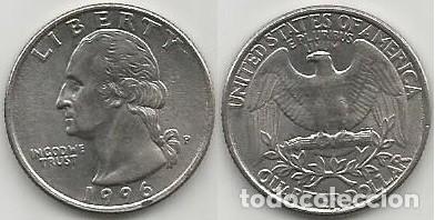 Old Coins of America: E.E.U.U. 1996 - CECA P - QUARTER DOLLAR - KM A164a - CIRCULADA (FILADELFIA)