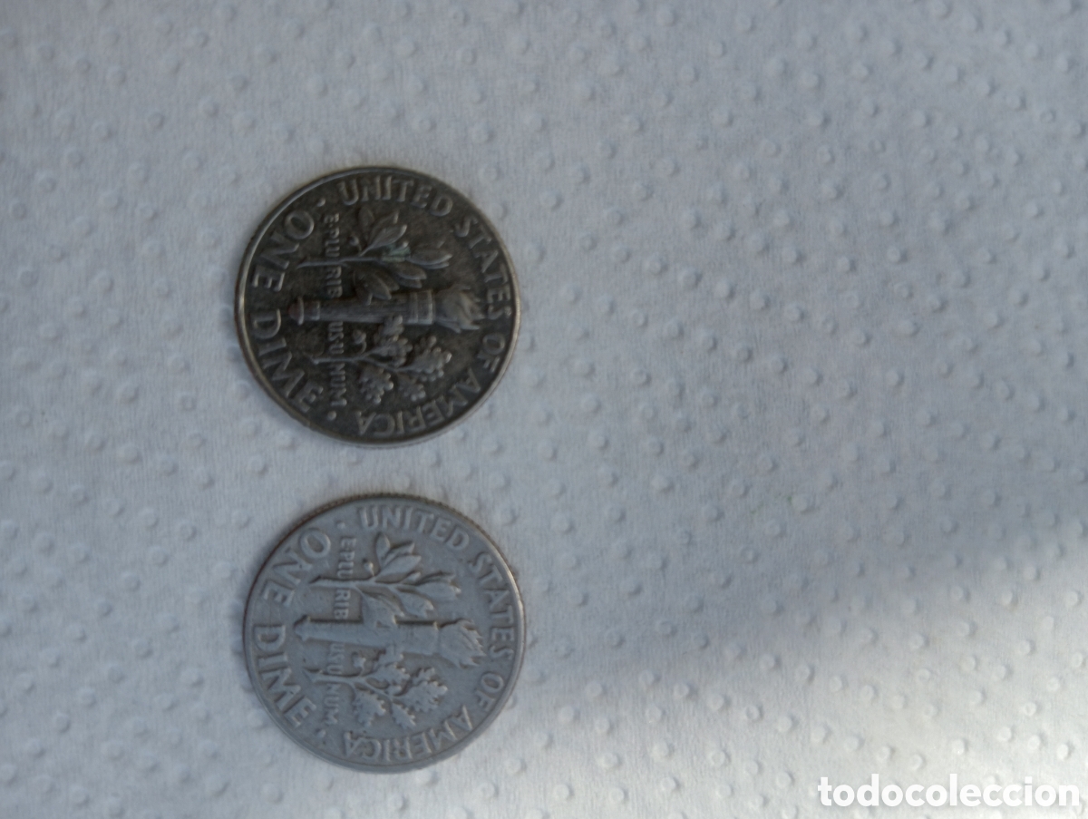 Monedas antiguas de Am&eacute;rica: 2 monedas americanas - Foto 2