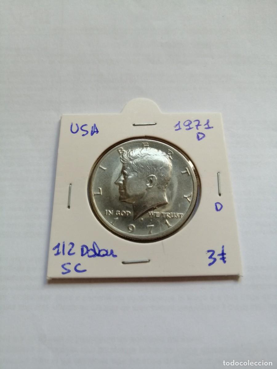 Monedas antiguas de Am&eacute;rica: Usa 1/2 dolar 1971 D SC - Foto 1