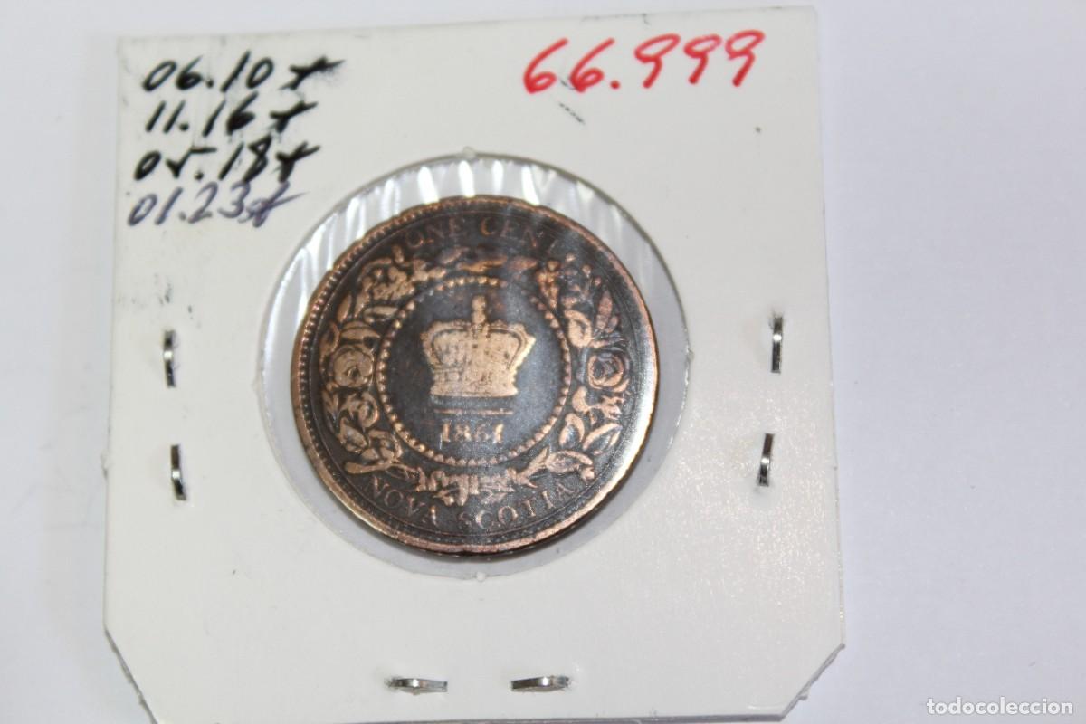Monedas antiguas de Am&eacute;rica: Moneda de 1 Cent de 1861 KM 8.2 CANADA TOKEN en MBC - Foto 2