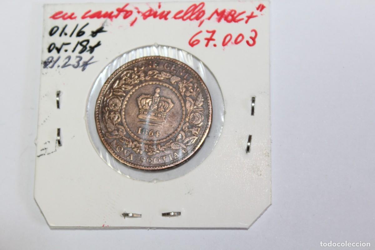 Monedas antiguas de Am&eacute;rica: Moneda de 1 Cent de 1864 KM 8.2 CANADA TOKEN en MBC - Foto 2