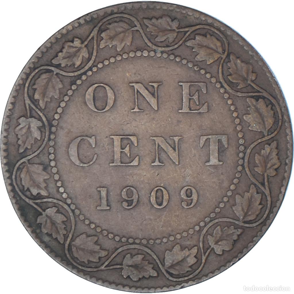 Monedas antiguas de Am&eacute;rica: [#1348552] Moneda, Canad&aacute;, Cent, 1909 - Foto 2