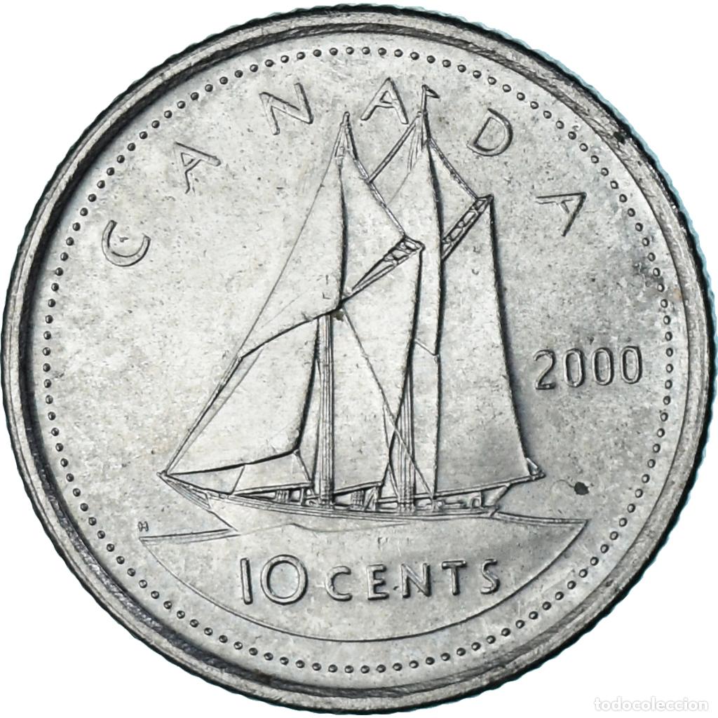 Monedas antiguas de Am&eacute;rica: [#1348886] Moneda, Canad&aacute;, 10 Cents, 2000 - Foto 2