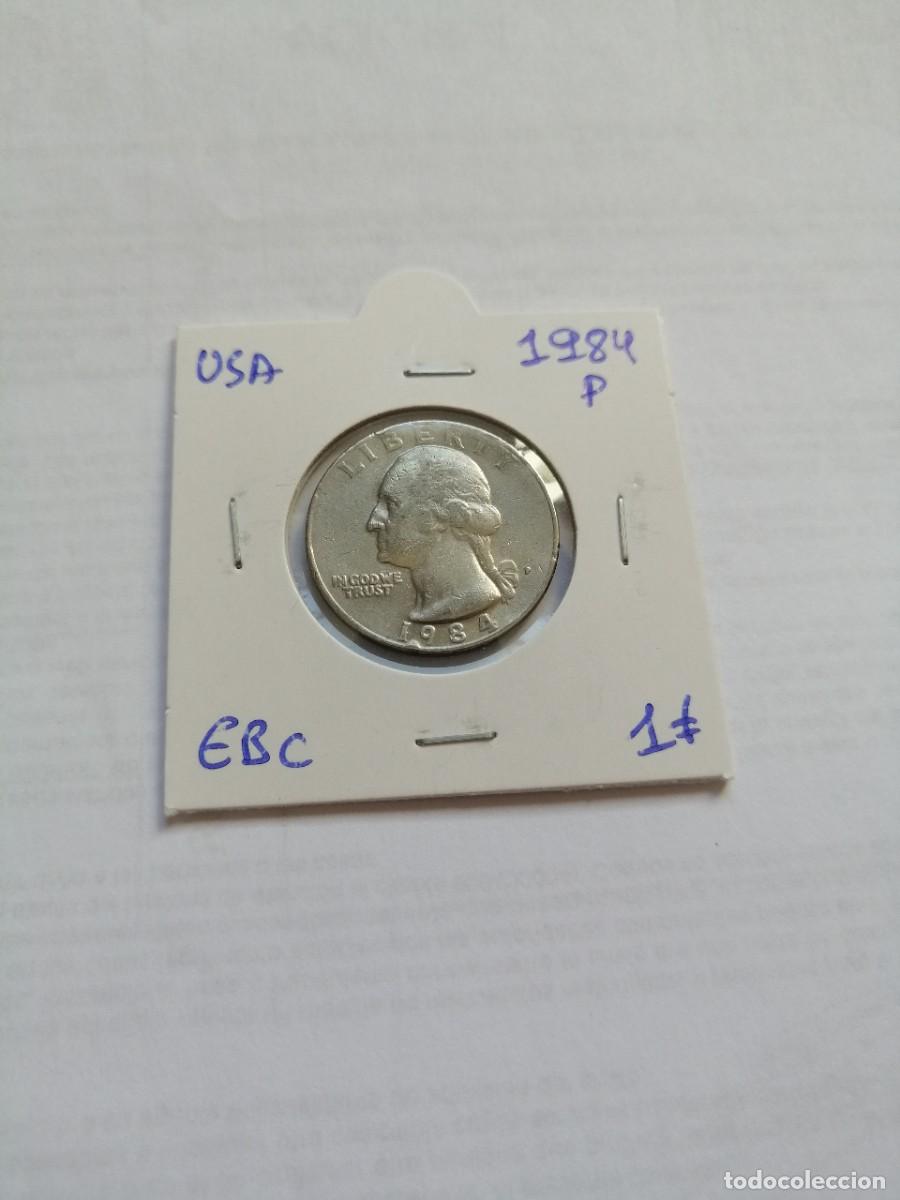 Monedas antiguas de Am&eacute;rica: USA Cuarto de dolar 1984 P - Foto 1