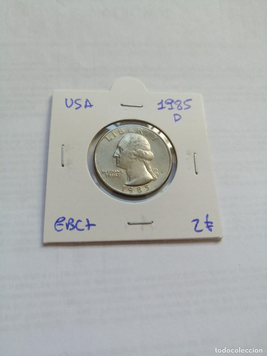 Monedas antiguas de Am&eacute;rica: USA Cuarto de dolar 1985 D - Foto 1